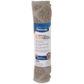 Petmate Grid Litter Catcher Mat Stone 23in. x 13in.