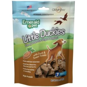 Emerald Pet Little Duckies Dog Treats with Duck and Sweet Potato1