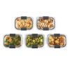 Brilliance Food Storage Containers, 3.2 Cup 5 Pack, Leak-Proof,, Clear Tritan Plastic