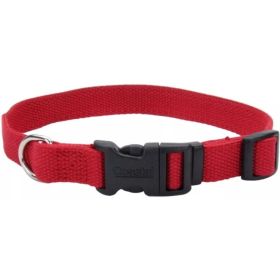 Coastal Pet New Earth Soy Adjustable Dog Collar Cranberry (Option: 812"L x 5/8"W)
