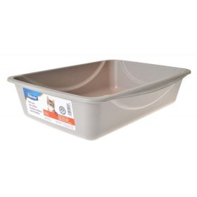 Petmate Litter Pan (Option: Gray  Medium (16in.L x 12in.W x 4in.H))