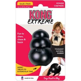 KONG Extreme KONG Dog Toy (Option: Black  Small  Dogs up to 20 lbs (2.75" Tall x .75" Diameter))