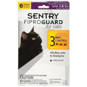 Sentry FiproGuard for Cats (Option: 6 Doses)